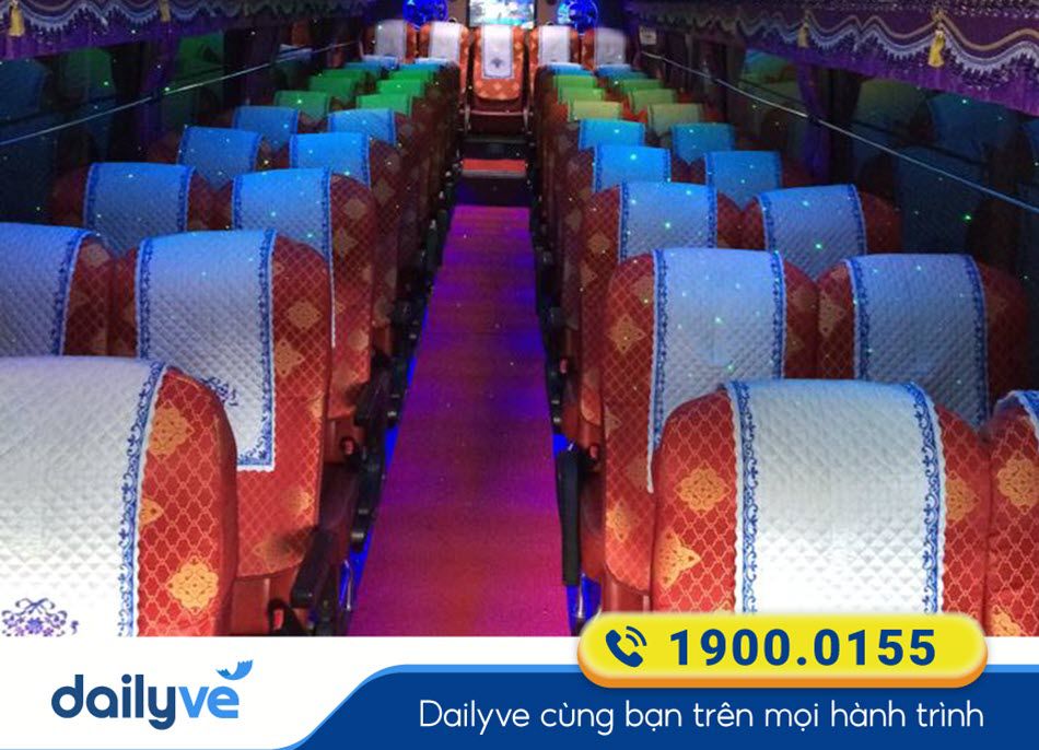 Nội thất xe ghế ngồi 29 chỗ của xe Minh Dũng Kim Sơn