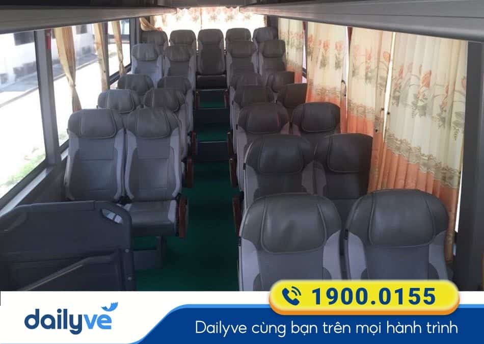 Nội thất xe ghế 29 chỗ của xe Thiên Trường Vĩnh Phúc