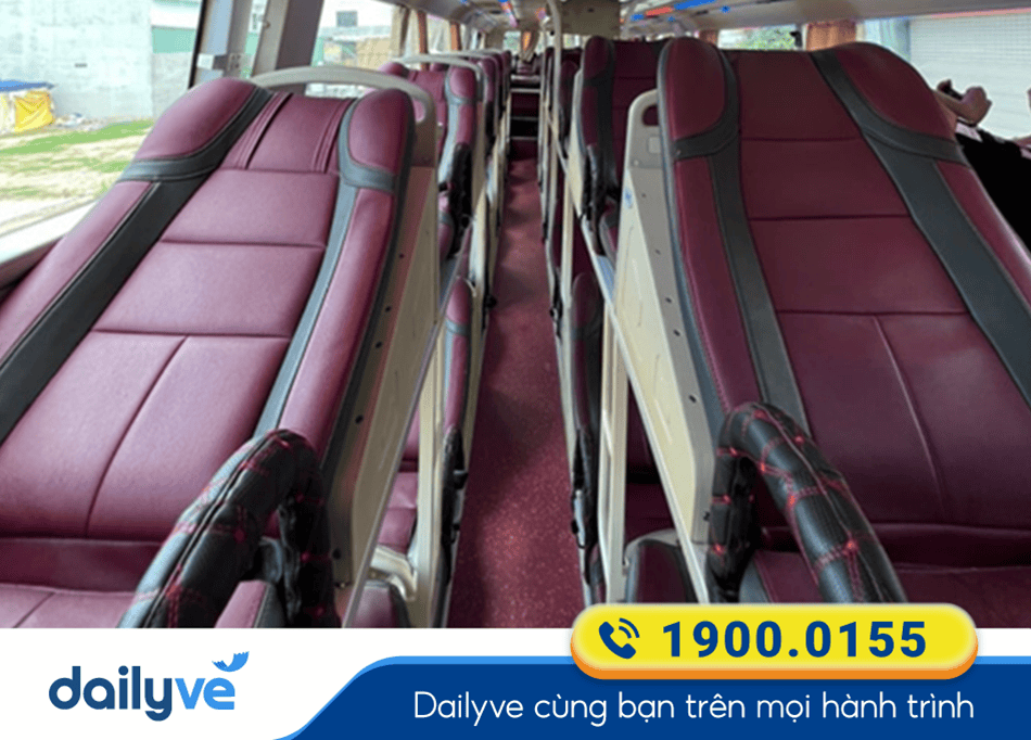 Nội thất xe giường nằm 40 chỗ của nhà xe Thanh Loan Bình Dương