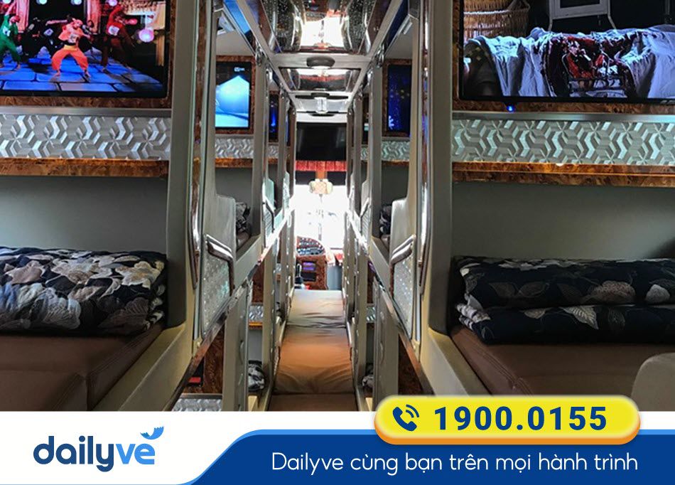 Xe Limousien 20 phòng cao cấp của nhà xe Quang Danh Đắk Lắk