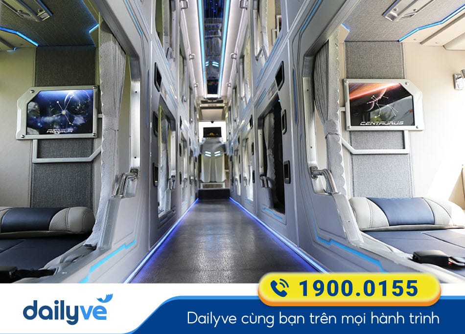 Nội thất xe Limousine 22 phòng của nhà xe Khôn Vinh Vũng Tàu