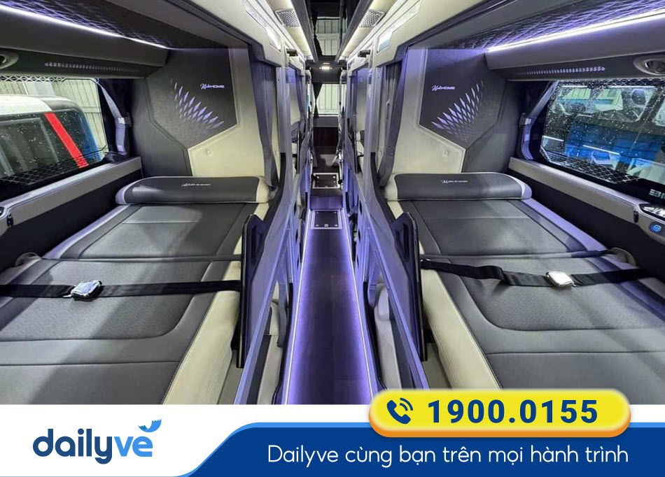 Tiện nghi xe Limousine 22 phòng của xe khách Minh Quý Limousine