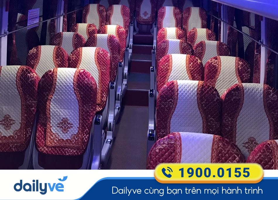 Tiện nghi xe ghế ngồi 30 chỗ của xe Ngân Sơn Tiền Hải - Thái Bình
