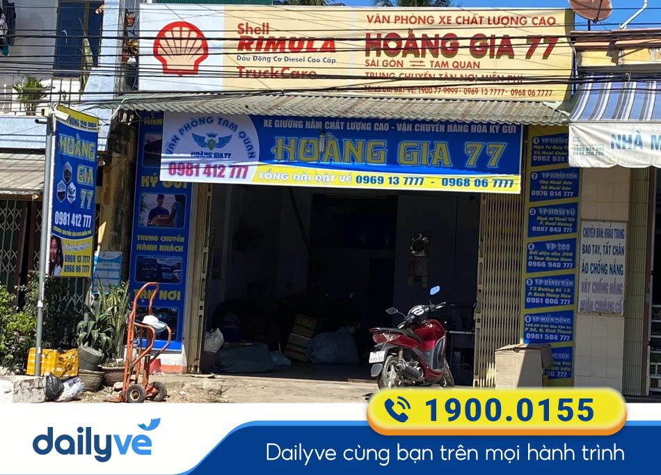 Văn phòng nhà xe Hoàng Gia 77 tại Sài Gòn