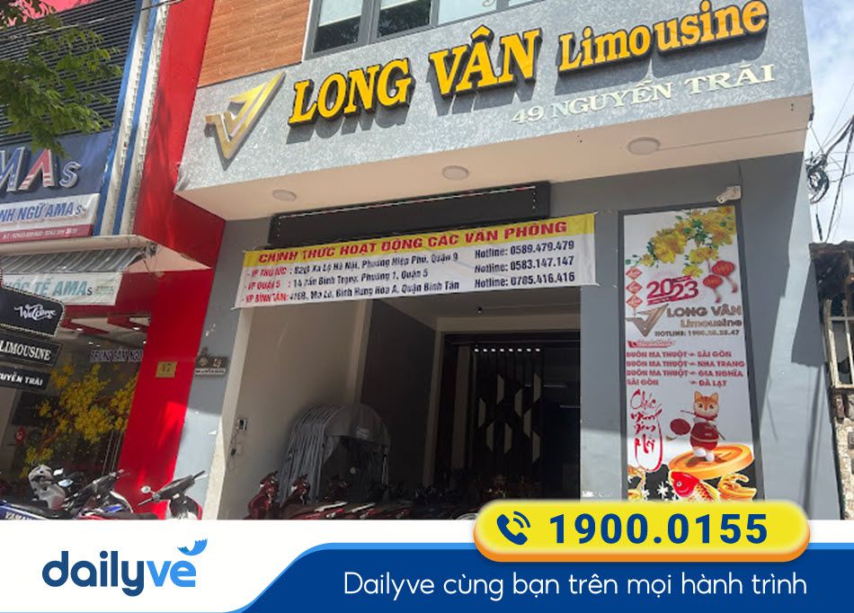 Văn phòng nhà xe Long Vân Limousine tại Đắk Lắk