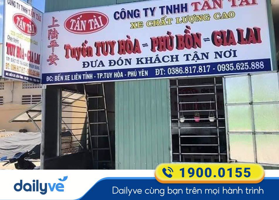 Văn phòng nhà xe Tấn Tài tại Phú Yên