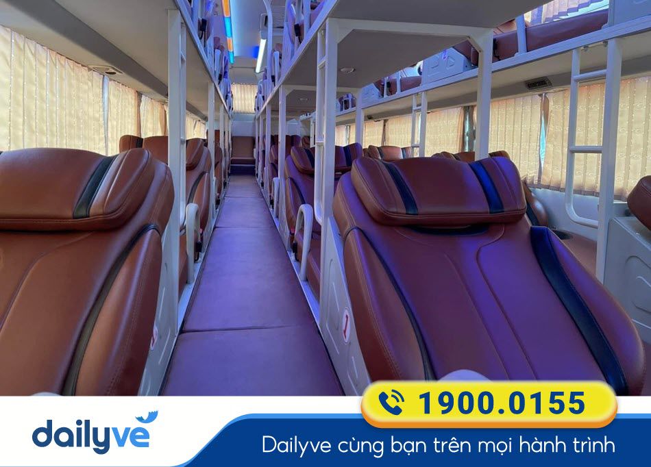 Xe giường nằm 40 chỗ của nhà xe Đăng Phượng Cà Mau