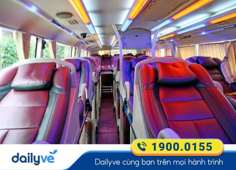 Xe giường nằm 40 chỗ của nhà xe Hoàng Hải Quân Kiên Giang - Đà Lạt