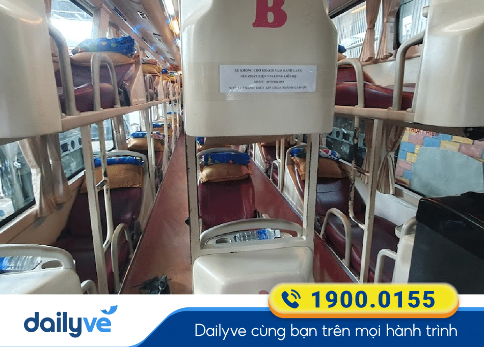 Xe giường nằm 40 chỗ của nhà xe Thanh Thủy Khánh Hòa - Đà Nẵng