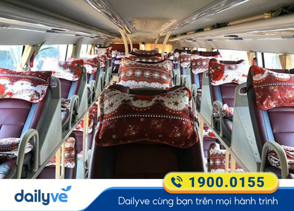 Xe giường nằm 44 chỗ của nhà xe Kính Diên Hồng Gia Lai