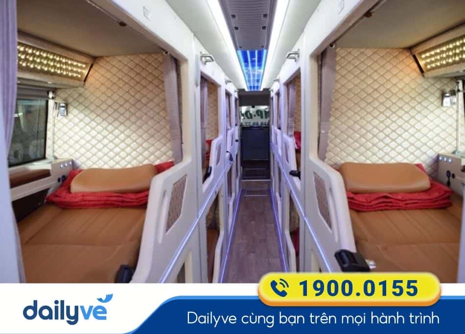 Nội thất xe Limousine 21 phòng cao cấp của nhà xe Duy Tùng Vũng Tàu