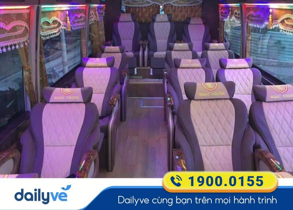 Dòng xe ghế ngã 16 chỗ của nhà xe Ngọc Cường