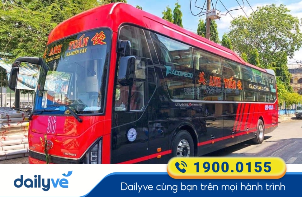 Nhà xe Anh Tuấn tuyến Bạc Liêu đi Sài Gòn