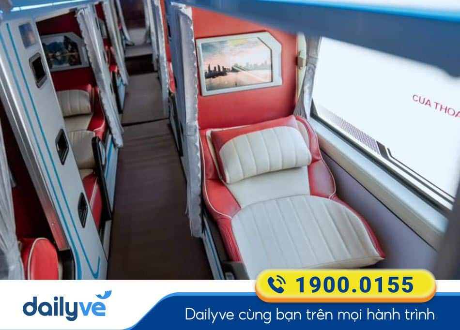 Nội thất xe Limousine 34 phòng của nhà xe Hùng Cúc