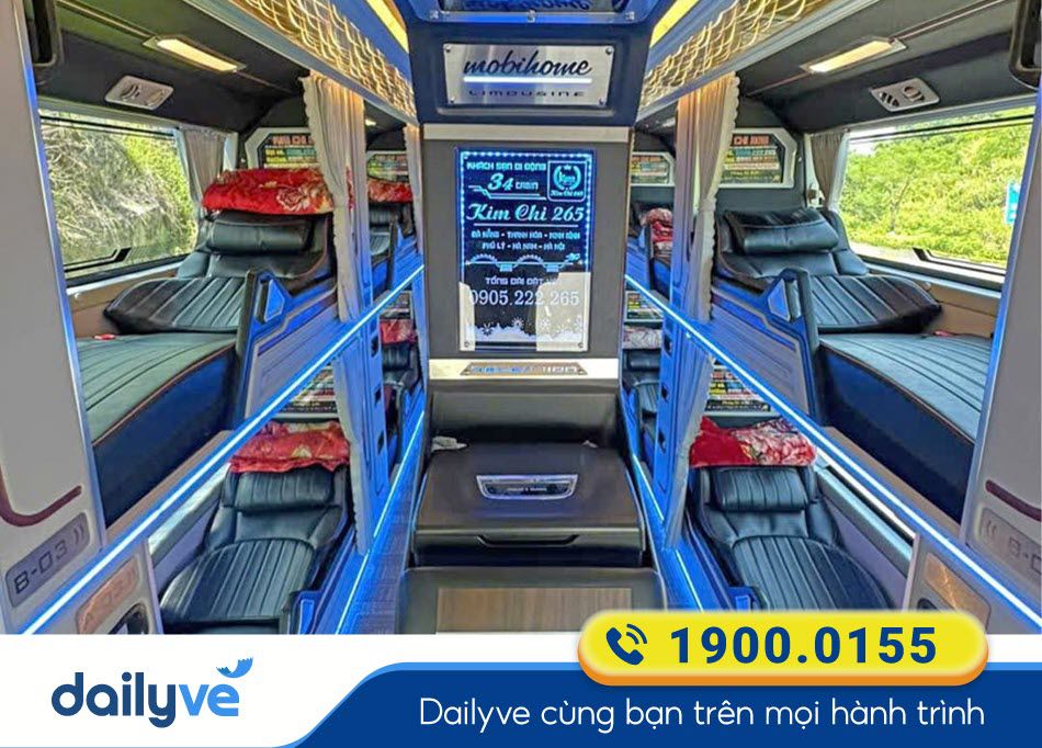 Nội thất xe Limousine 34 phòng của nhà xe Kim Chi 265