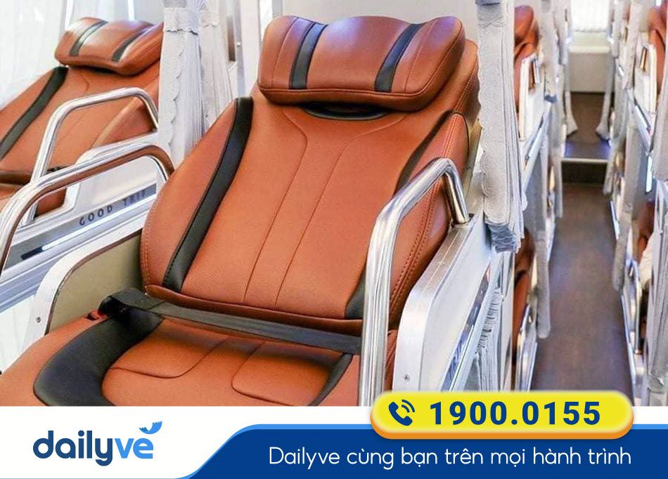 Nội thất xe Limousine 34 phòng của nhà xe TNT Thọ Xuân