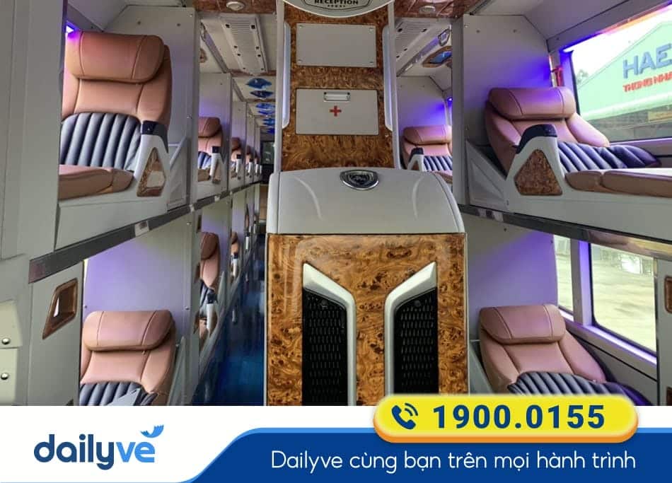 Tiện nghi xe Limousine 34 phòng của nhà xe Bảy Lang Gia Lai - Sài Gòn