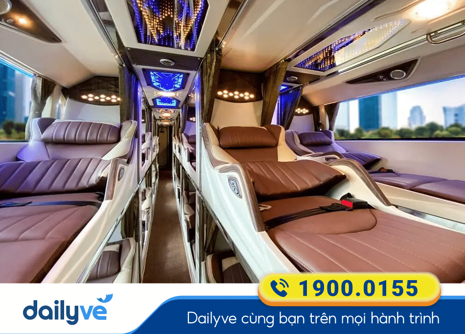 Tiện nghi xe Limousine 34 phòng của nhà xe Ngọc Cường Hà Giang
