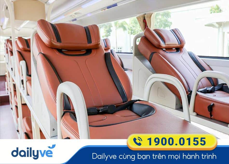 Xe giường nằm 36 chỗ của nhà xe Kim Chi 265 Đà Nẵng