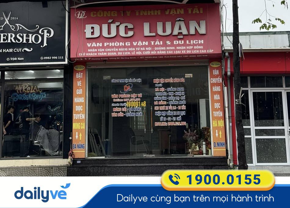 Địa chỉ văn phòng nhà xe Đức Luận tại Quảng Ninh