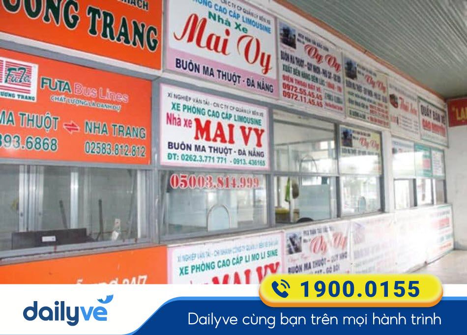 Địa chỉ văn phòng nhà xe Mai Vy tại bến xe Buôn Ma Thuột - Đắk Lắk