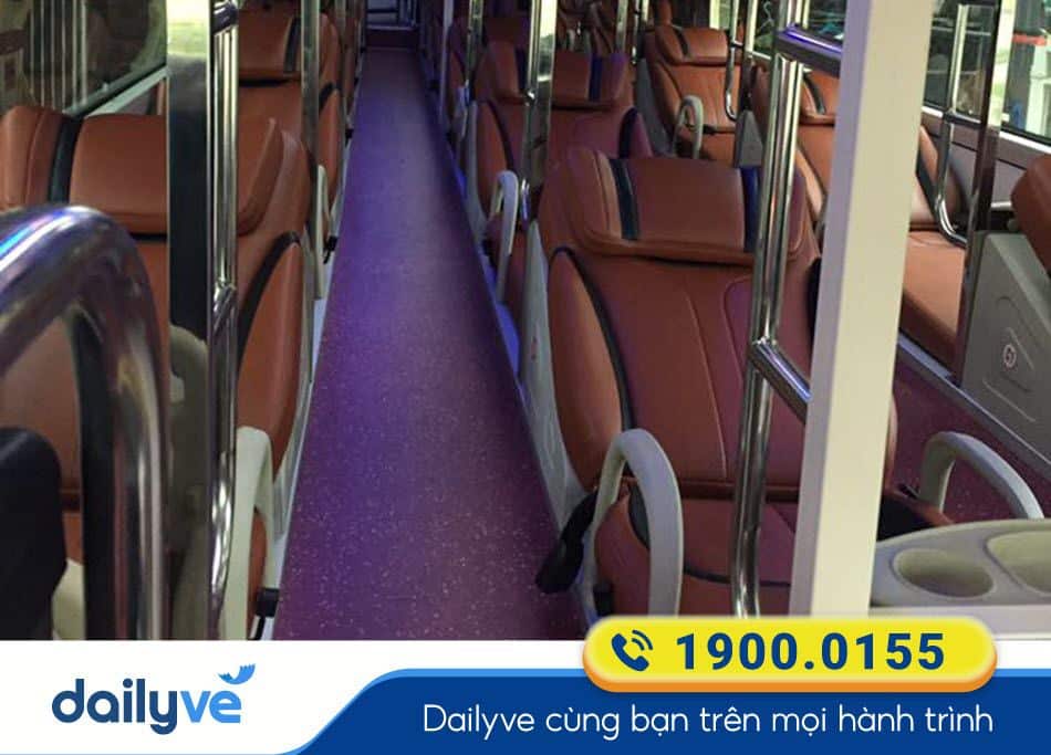 Tiện ích xe giường nằm 40 chỗ của nhà xe Hiếu Trung Hà Tĩnh