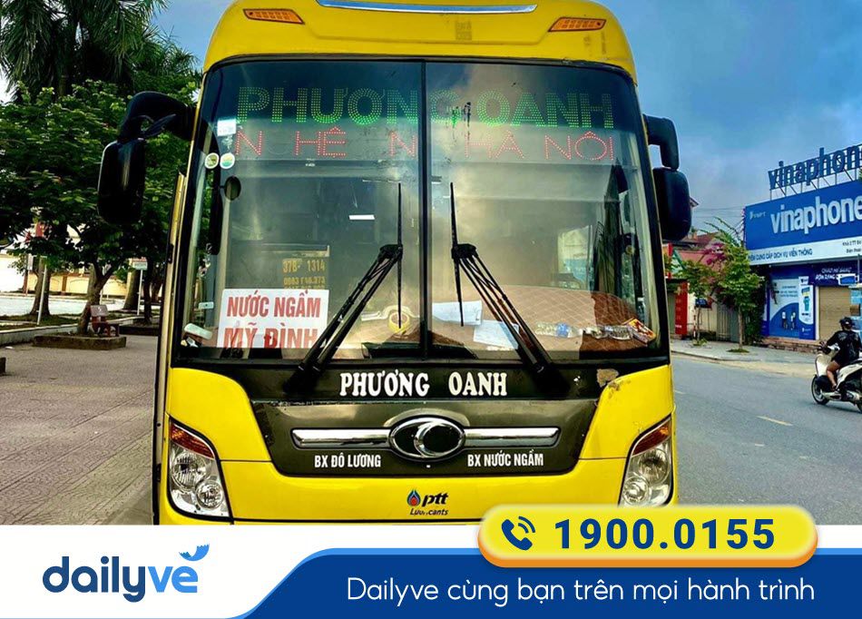 Nhà xe Phương Oanh Nghệ An đi Hà Nội dịch vụ chu đáo