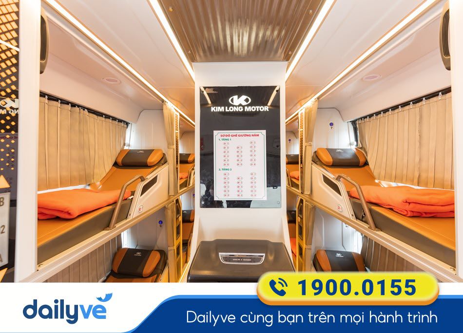 Nội thất xe Limousine 34 phòng của nhà xe Futa Hà Sơn