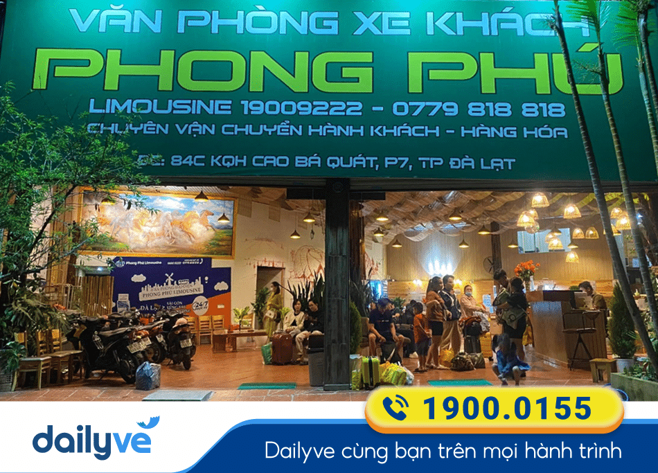 Phòng vé nhà xe Phong Phú Limousine tại Đà Lạt