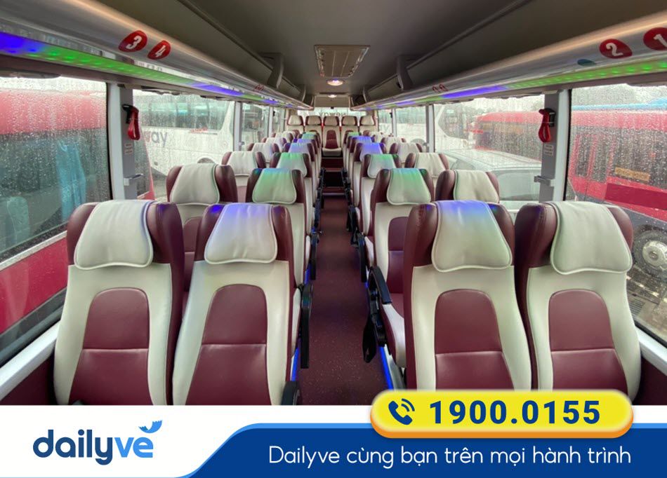 Tiện ích xe ghế ngồi 35 chỗ của nhà xe Duy Cường