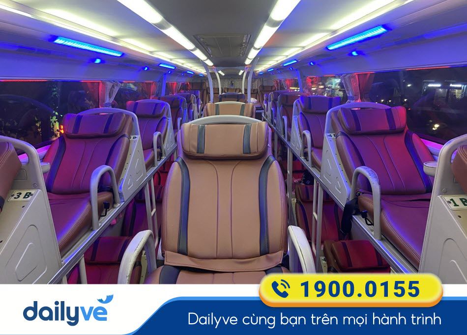 Tiện ích xe giường nằm 40 chỗ của nhà xe Vương Chi