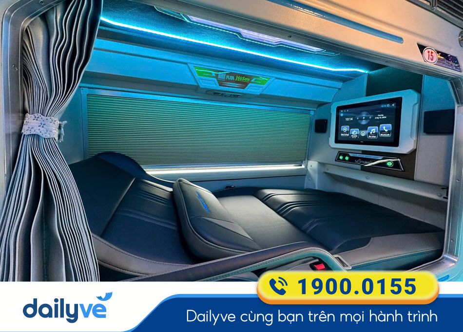 Tiện ích xe Limousine 20 phòng cao cấp của xe khách Futa Hà Sơn Lào Cai
