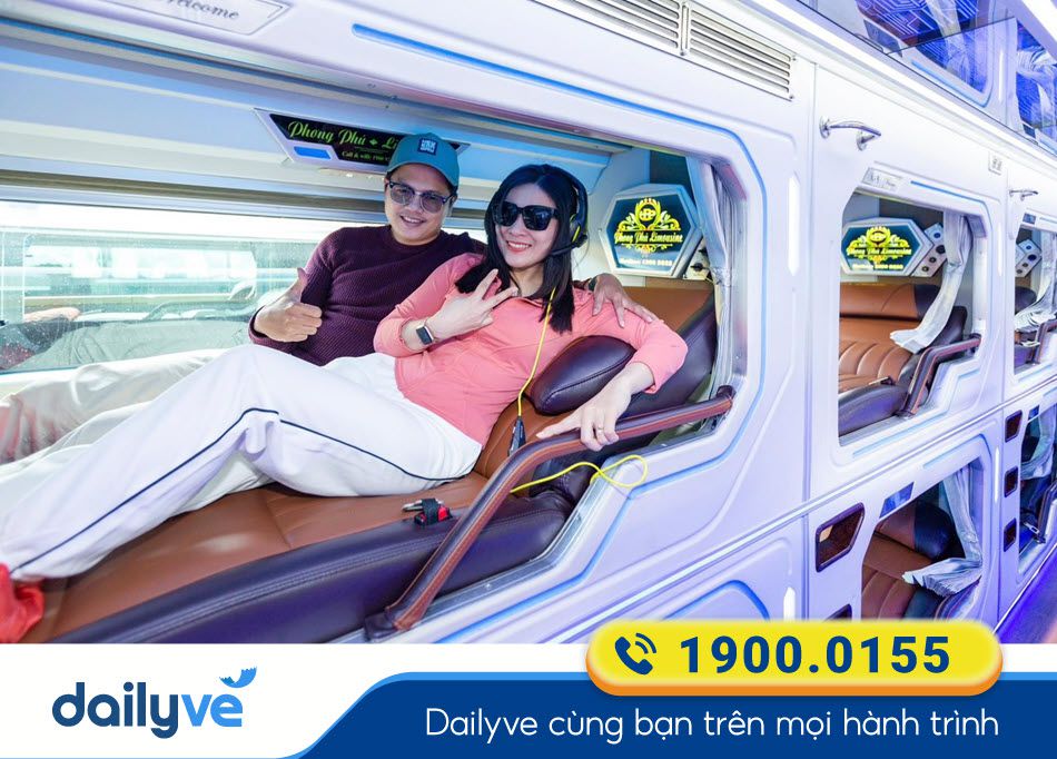 Tiện ích xe Limousine 24 phòng đôi cao cấp của xe Phong Phú Limousine