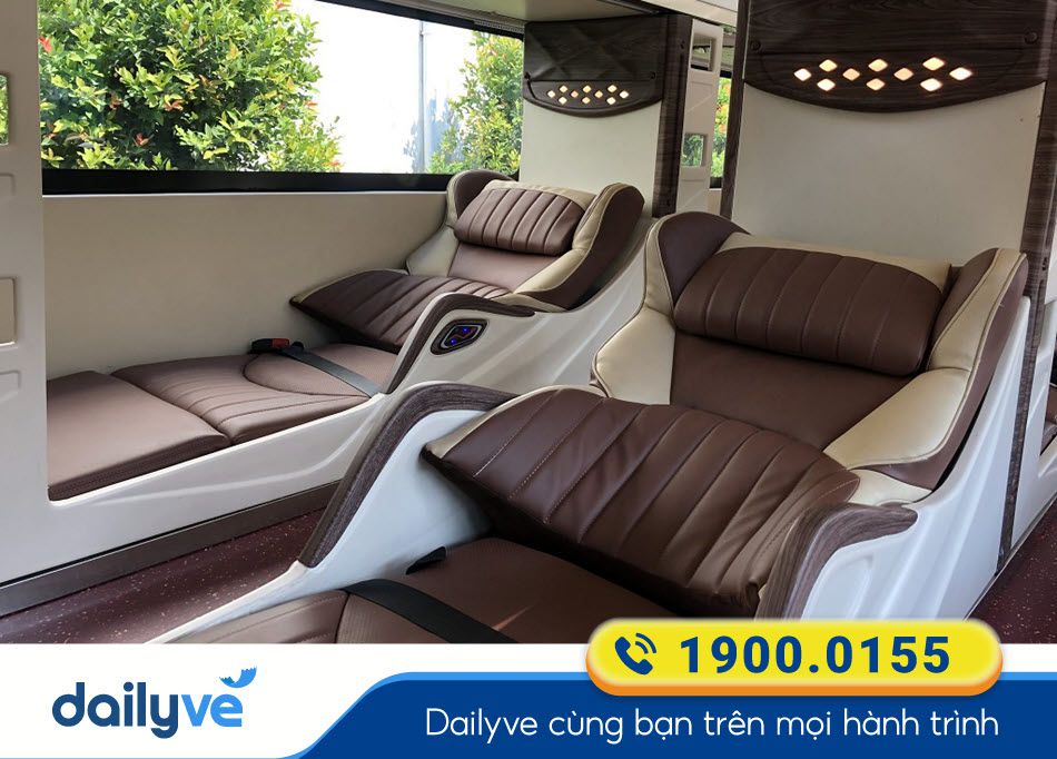 Tiện ích xe Limousine 34 phòng của nhà xe Đức Phong Tuy Đức