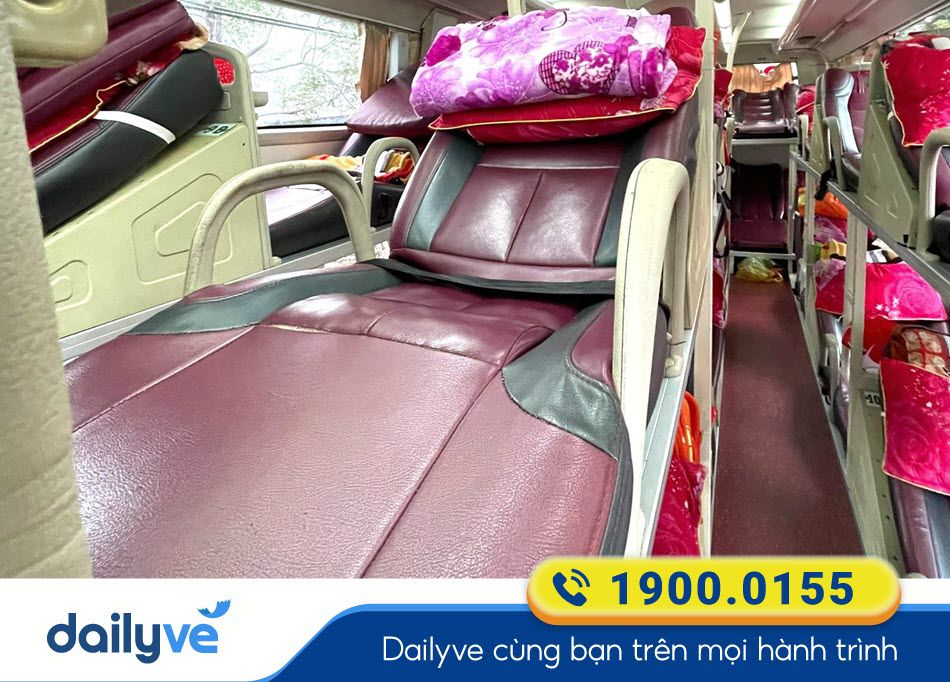 Xe giường nằm 44 chỗ tiện nghi của nhà xe Quang Minh Đà Nẵng