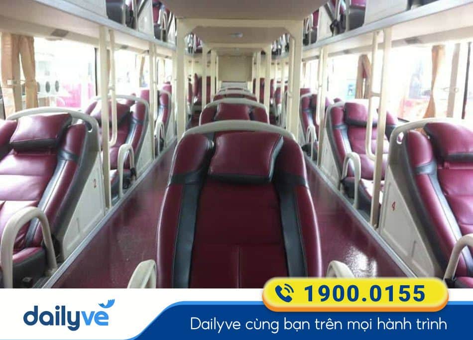 Xe giường nằm 41 chỗ của nhà xe Hoàng Minh Hà Tiên