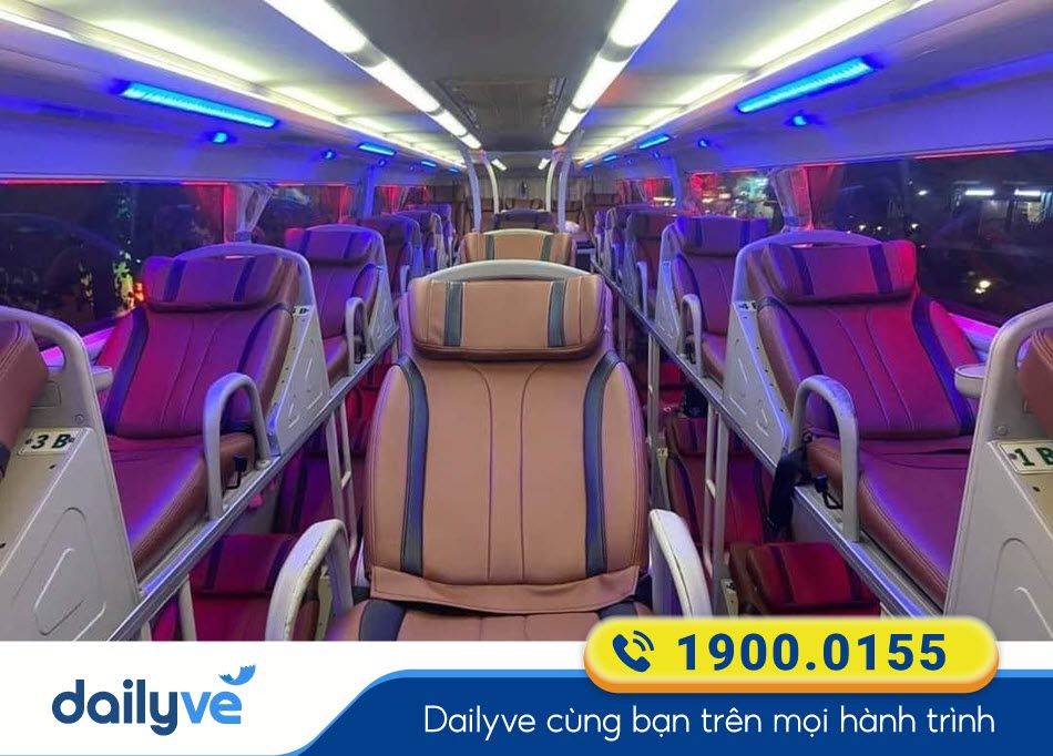 Xe giường nằm 45 chỗ của nhà xe Quang Vinh Hải Hậu - Nam Định