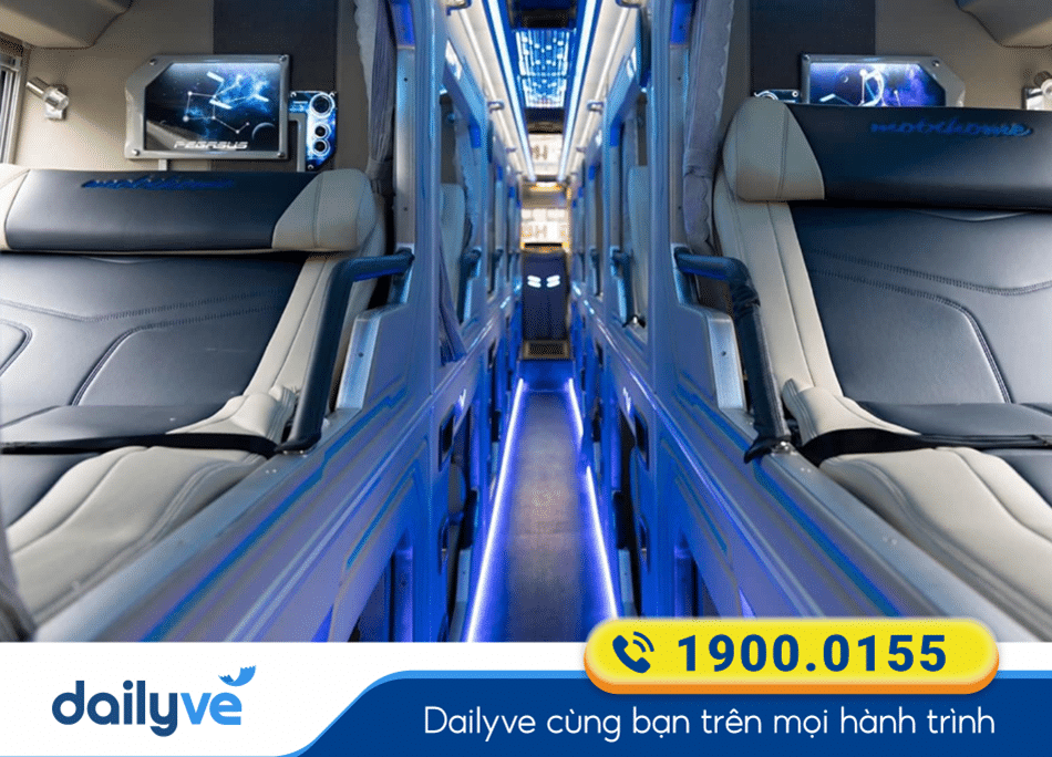 Xe giường nằm Limousine của nhà xe Hùng Hường Đà Nẵng - Nghệ An