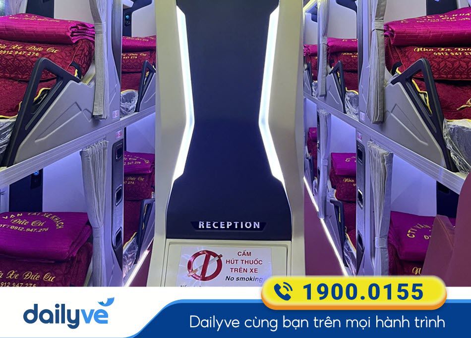 Tiện ích xe Limousine 32 phòng của nhà xe Đức Cư Vũng Tàu