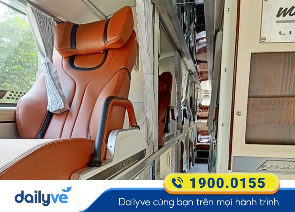 Tiện ích xe Limousine 34 phòng của nhà xe Lâm Oanh Đà Lạt