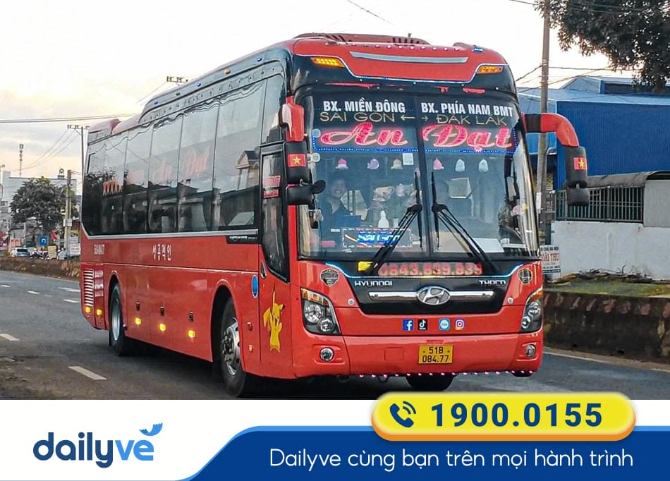 Nhà xe An Đạt tuyến Sài Gòn đi Đắk Lắk uy tín