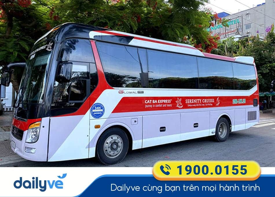 Nhà xe Cát Bà Express chuyên tuyến xe Hà Nội đi Cát Bà chất lượng hàng đầu