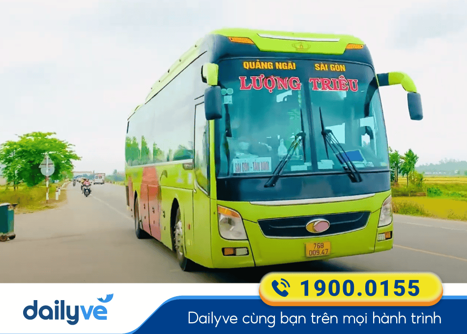 Nhà xe Lượng Triều Sài Gòn đi Quảng Ngãi chất lượng nhất