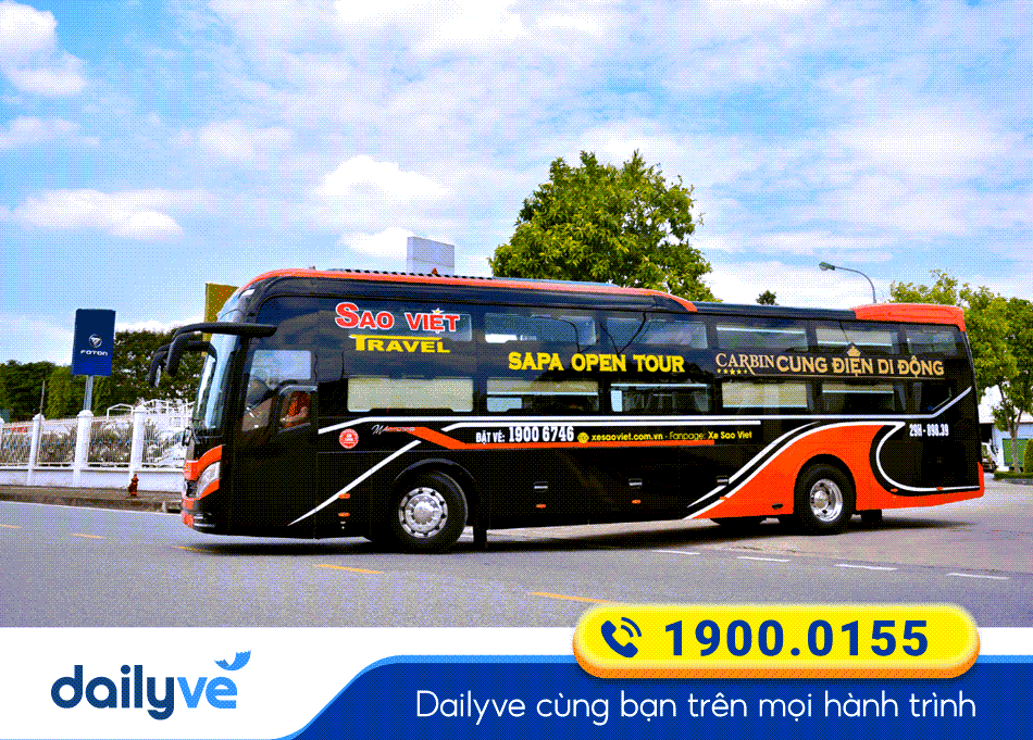 Nhà xe Sao Việt chuyên tuyến xe Hà Nội đi Yên Bái chất lượng cao