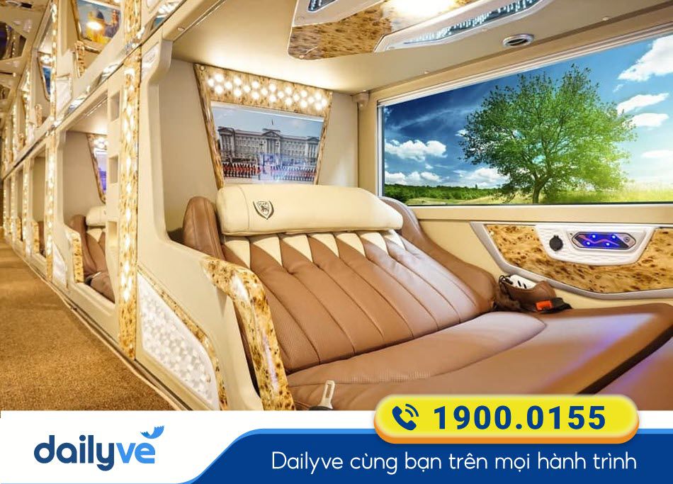 Tiện ích xe Limousine 24 phòng của nhà xe Cách Yên Nam Định