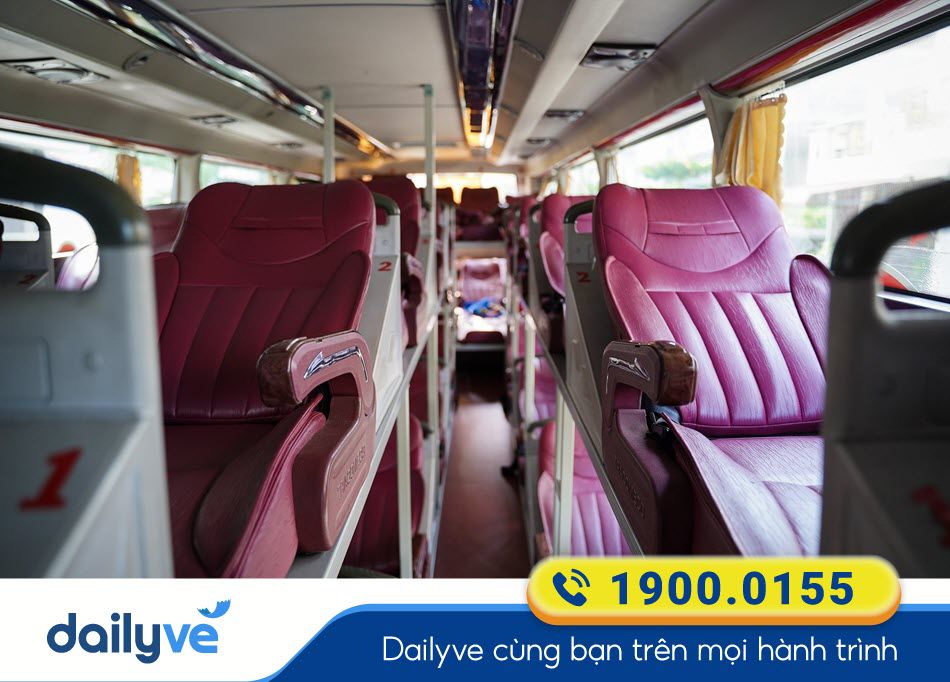 Tiện ích xe giường nằm 41 chỗ của nhà xe Hùng Sóc Trăng